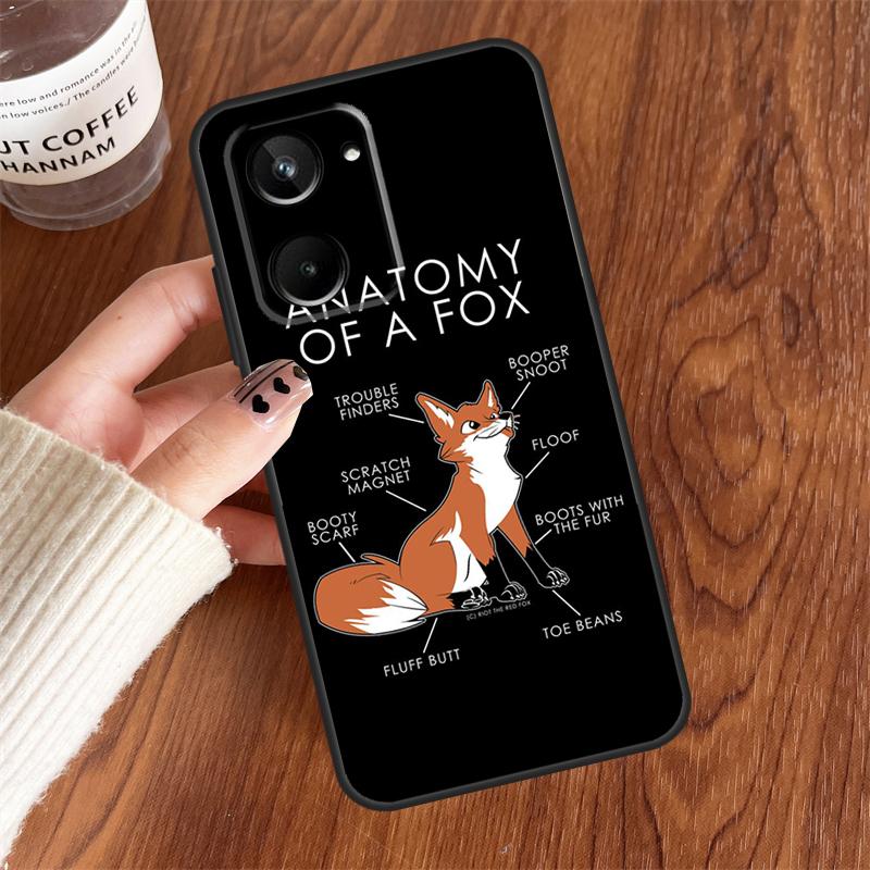 Anime Funny Fox For Realme 15 Pro GT7 GT6 10 11 12 13 14 Pro Plus C75 C71 C65 C63 C61 C53 C67 C35 C55 Case