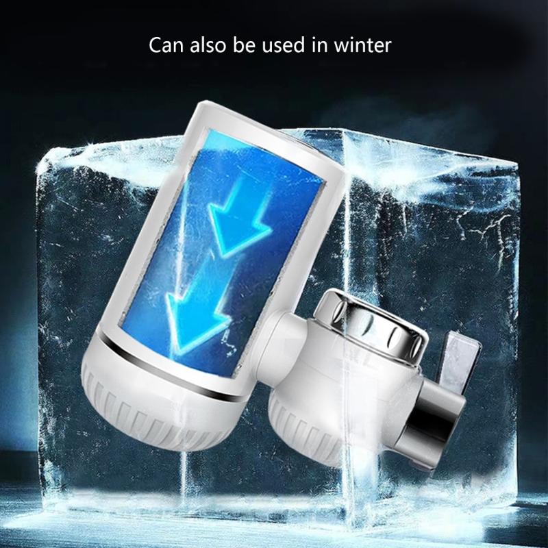 Fast Heating Tankless Water Heater Faucet LED Temperature Display Hot Water Heater Faucet for Kitchen & Bathroom Use