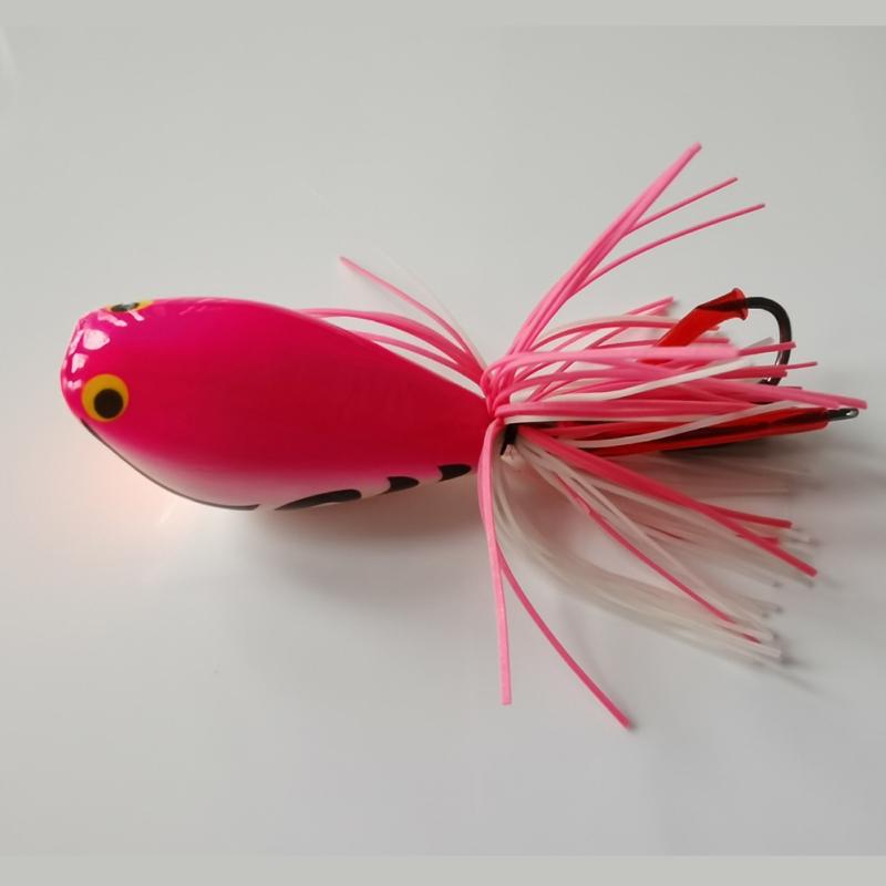 

Жаба-Грім Штучна Рибальська Приманка Тверда Приманка З Подвійним Гачком Рибальські Аксесуари 90mm рожевий