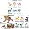 Plastic Monster Western Flying Dragon Children Animal Model Cake Topper For Kids Party Decor