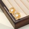 Elegant Freshwater Pearl Fireworks Flower Earrings - S925 Luxury Versatile Jewelry for Women