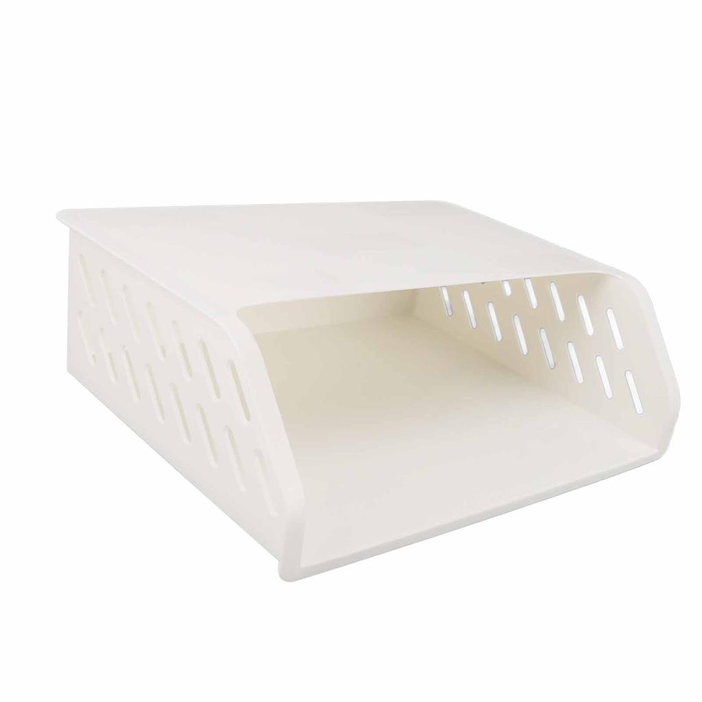 Under Cabinet Shelf Organizer Hollow Bevel Type Adhesive Mount Hanging Storage Box for Home