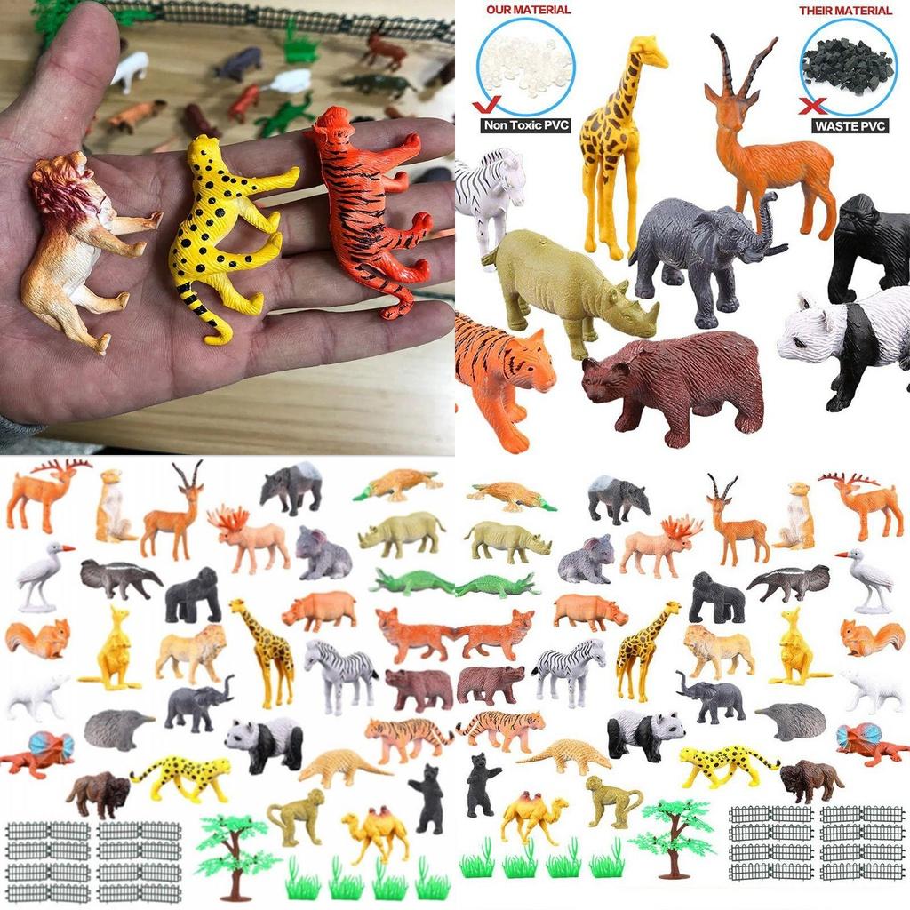 Wild Animals Ocean Insect Farm Dinosaur Set Simulation Small Animal Model Children's Early Education Toy Characters)