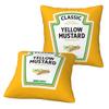 Mustard Mayo Ketchup 2 Pcs Square Pillowcase Pillow Cover Cushion Zip Decorative Comfort Throw Pillow For Home Car