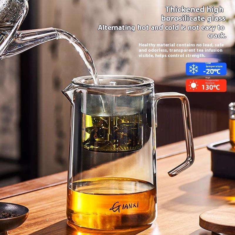 Gianxi Teapot For Home Use 2025 New Magnetic Glass Teapot Tea Separation Cup Floating Cup Tea Pot