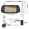 MJDOUD 7 Inch Rear View Mirror Monitor with Camera Rearview Mirror for Car Parking Backup Camera 7" TFT LCD HD Screen Universal