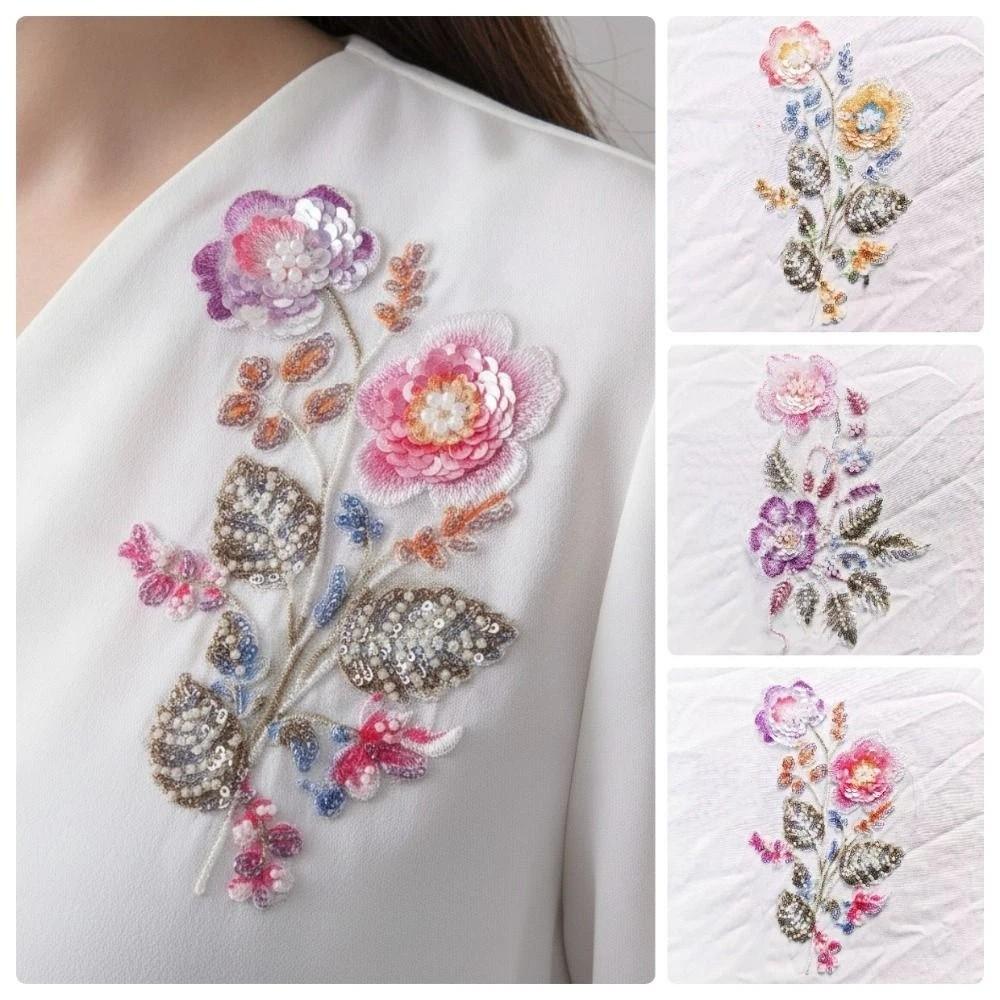 Sew on Embroidery Lace Parches Large Flower Flower Appliques Wedding Dresses