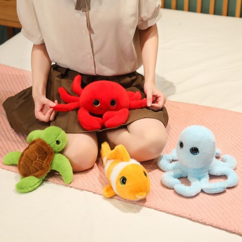 Cute Ocean Turtle Plush Toy For Kids Room Decor With Soft Pp Cotton Fill Characters Included)