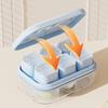 6 Grids Ice Cube Tray With Lid Mini Ice Cube Mold Easy-Release Ice Mould With Removeable Lid Ice Making Mold Diy Ice Cube Tray