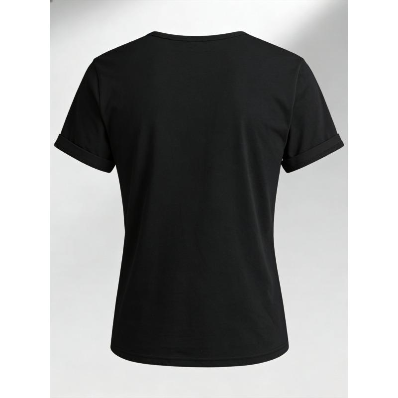 Big Size Women Round Neck Short Sleeve T Shirt Daisy Flower Print Summer Casual Wear for Beach And Daily Outfits