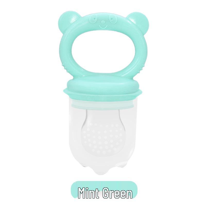 

Bite Bite Silicone Teether: Infant Fruit & Veggie Feeder - Super Soft Mesh Nipple