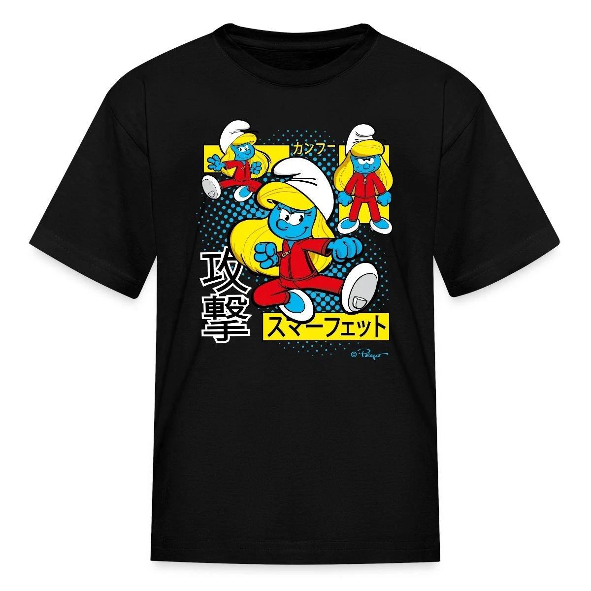 The Smurfs Smurfette Japanese Comic Style Kid s T-Shirt XXL
