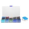 DIY Craft Round Quadrate Beads Kit Bracelet Necklaces Crafting Jewelry Making Supplies