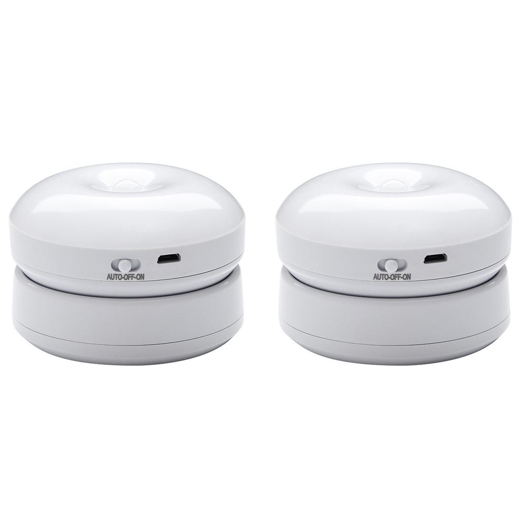Rechargeable Motion Sensor Night Light 360° Rotatable Magnetic LED Lamp Auto On/Off Cordless Lighting for Stairs Closet Bedside