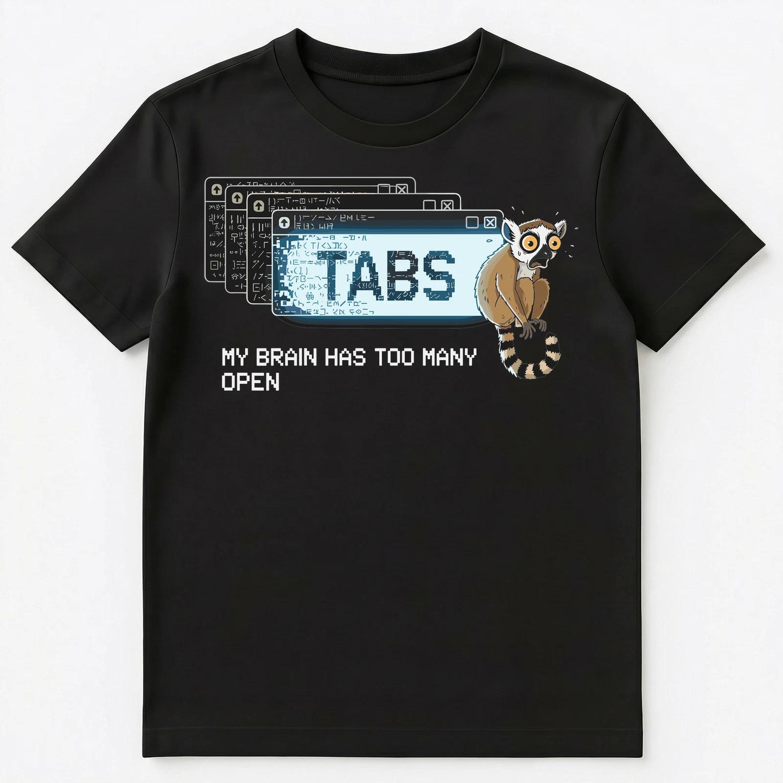 Multitasker Overwhelmed Brain Humor Internet Culture Unisex T-Shirt M