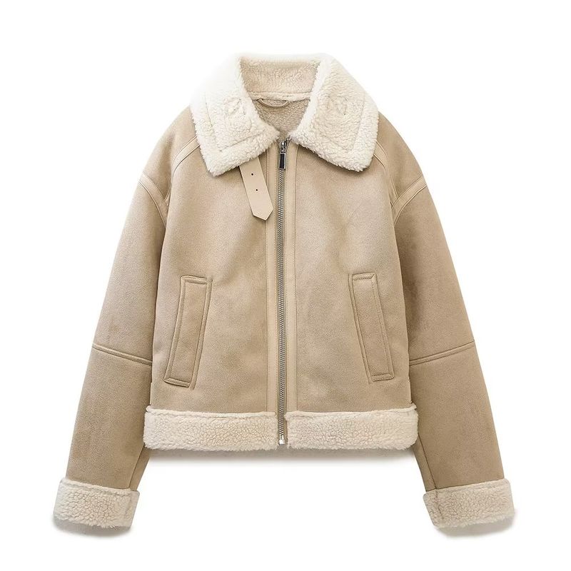 Kaslead New Arrival Women's Clothing Fashion Style Fur Integrated Double-Sided Short Jacket 6318241 711