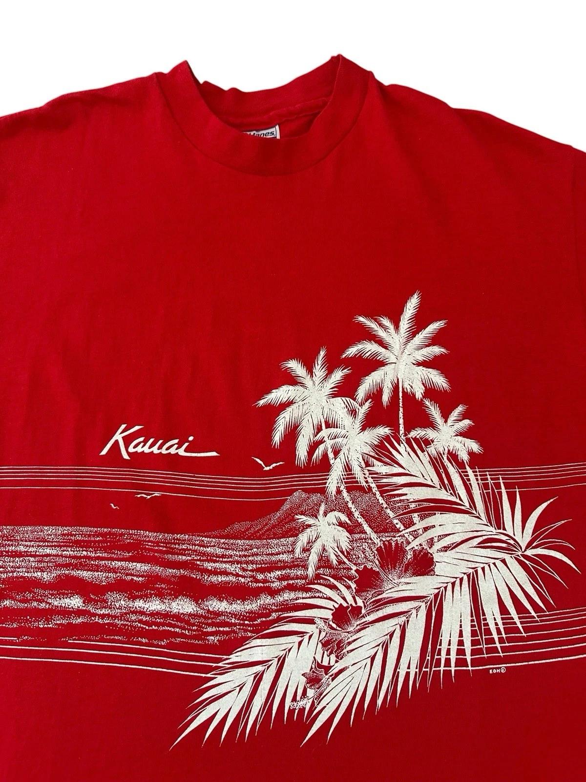 

Vintage Kauai T Shirt Men’s XL Red 90’s Hawaii Tourist 3XL