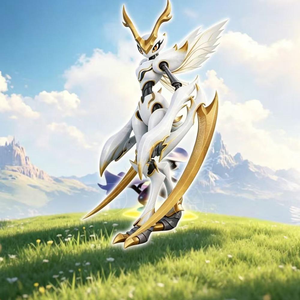 New Aniimo World Same Game 3D Figures Angel Yeah Quenched Blade Mantis Frost Wolf Flame Armored Dragon Figures