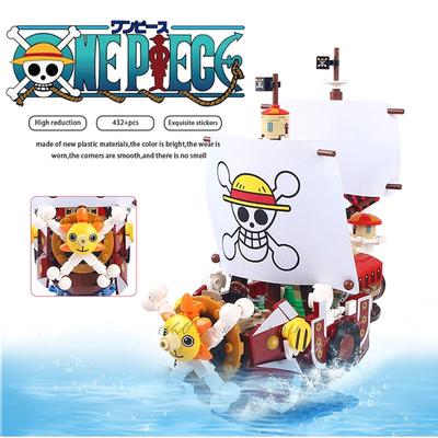 432PCS SY6299 Sunny Pirate Ship Luffy One Piece Building Blocks Educational Toys Bricks Toys