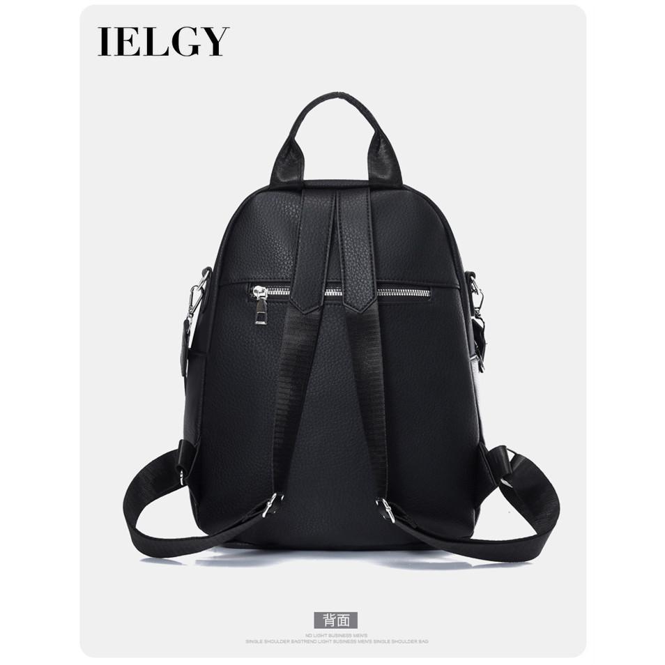 IELGY Solid Color Commuter Backpack, Spring and Summer Fashionable Large-capacity Student Backpack