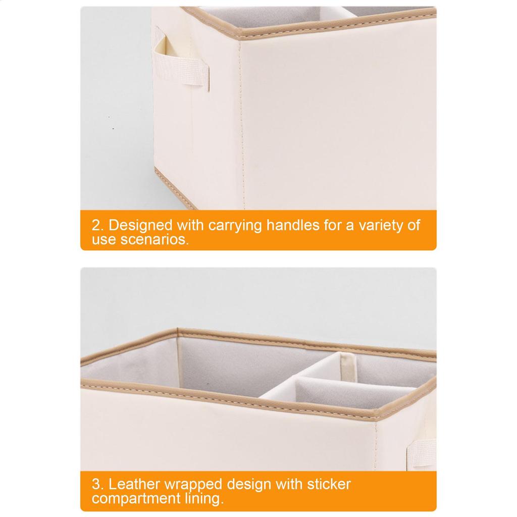 Trunk Box Large Capacity Car Trunk Storage Space-Saving Foldable Leather Bin No Lid Holder For Van Truck Driver Groceries Road