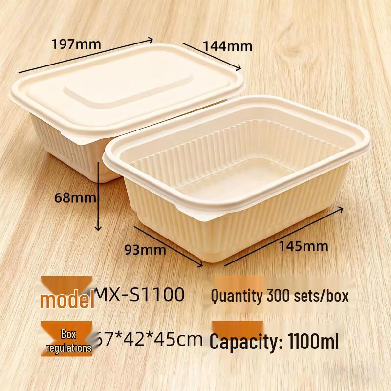 Handun Corn Starch Disposable Takeaway Boxes