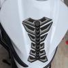 Stickers For Motorcycles 3D Rubber Pad Fish Bone Design Protector Motorcycle Tank Pad Sticker For Adults Oil Tank Street Car