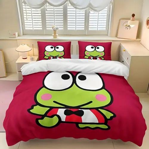 Frog Duvet Cover Duvet Cover With Frog Pattern Suitable For Children Boys Girls And Adults Warm Soft And Comfortable Breathable