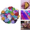 300Pcs 10mm Flat Round Loose Sequins Art Crafts DIY Garment Spangles