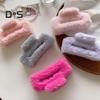 Women Hair Claw Plush Wrap Design Spring Back Head Large Hair Clip Rectangle Shark Hair Clamp Hair Accessory