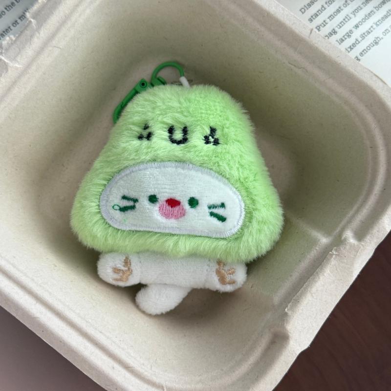 1pcs Cute Cartoon Plush Keychain Creative Fashion Pendant Simple All-matching Bag Decoration Accessorie