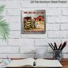 2D Flat - 1pc, Vintage Metal Aluminum Decorative Sign, Farm Girl Country Life, Retro Wall Decor, Home Decoration Suitable for Living Rooms, Farmhouse