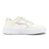 Li Ning Floating Boat Abrasion Resistant Breathable Height Increasing Low top Skateboard Shoes Women's Yellow Pink AGCS420-6(Team879-)