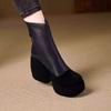 Fashion High Heels Women Ankle Boots Platform Fashion Shoes Casual Cozy Woman Boots 2025 Winter Designer Goth Chelsea Botas Femme Shoes