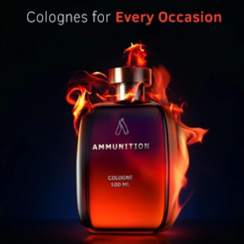Ustraa Ammunition Cologne - 100 ml - Parfum pour homme, parfum d'ingrédients naturels pour homme, meilleur parfum de personnalité pour homme
