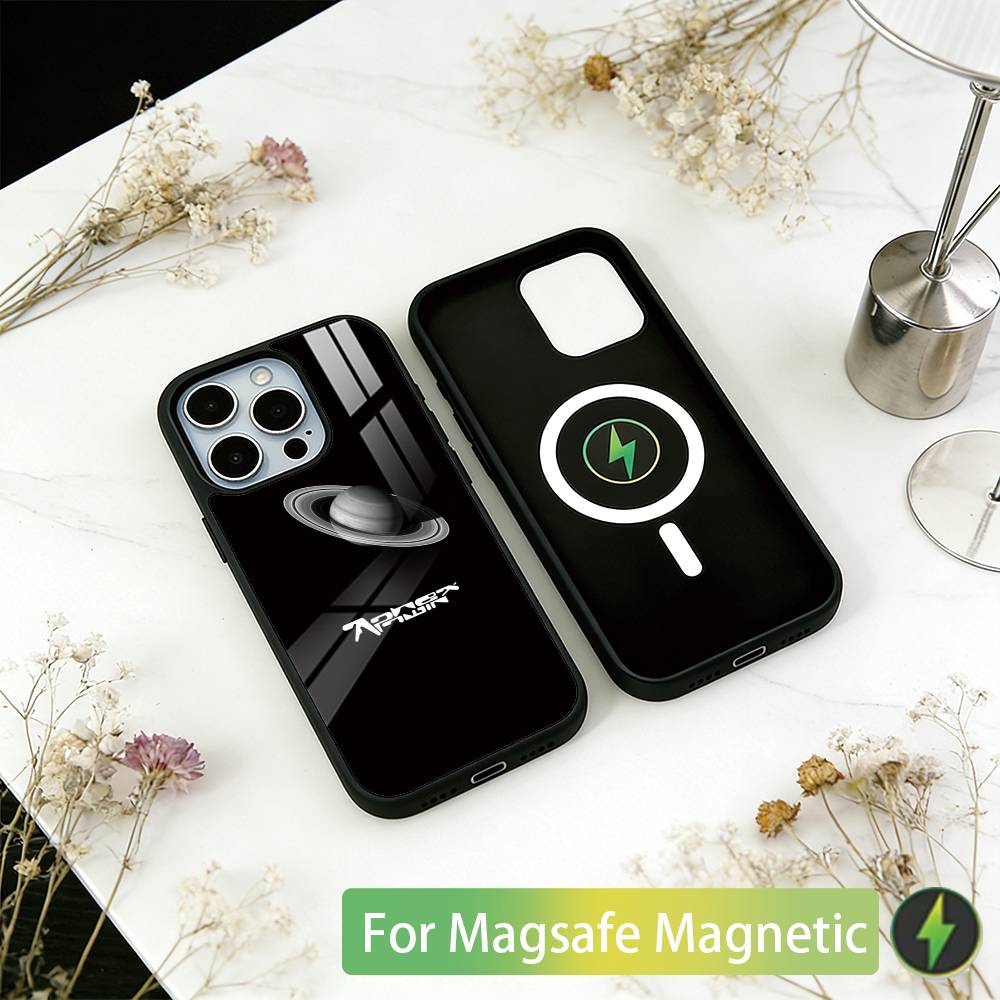 

A-Aphex Twin Logo Phone Case For iPhone17,16,15,14,13,12,11 Plus,Pro Magnetic For Magsafe Wireless Charging iphone16e