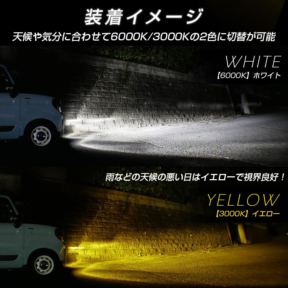 LED Fog Lamp Shingen XC HB3 HB4 Yellow White 2