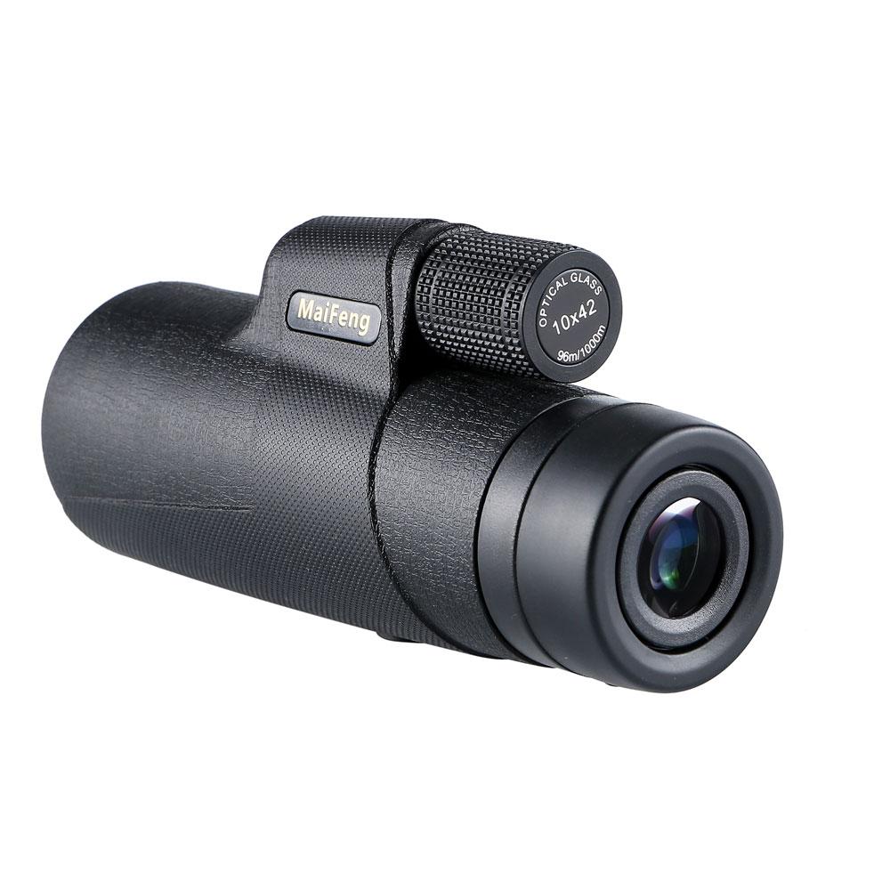 Powerful Monocular Telescope Maifeng 10x42 Night Vision Tourism Hd Bak4 Prism Waterproof For Camping Traveling Monocle