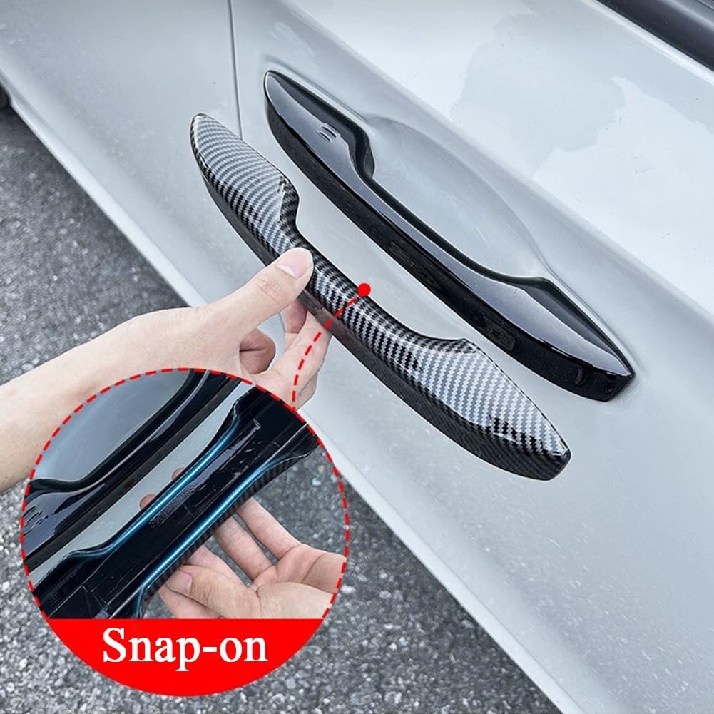 No Adhesive Snap-On Car Door Handle Cover Protector For Honda 11Th Gen Civic   2024 2025 2026, Accord CR-V HR-V  2024 2025 2026, Acura Integra ~2025