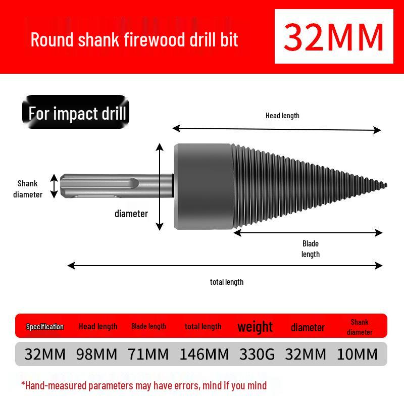 Elektrický vrták na štípání dřeva pro domácí použití - Velký nástroj na štípání dřeva