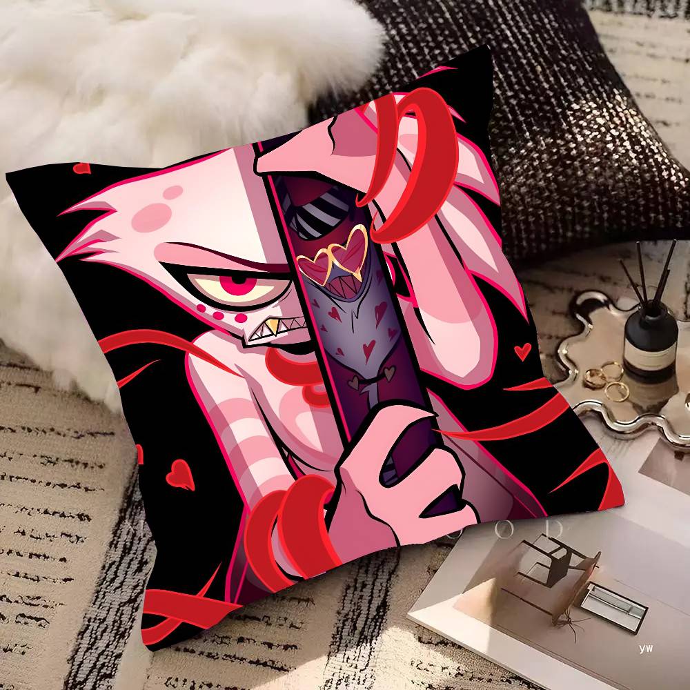 

Угол Пыли H-Отель Хазбин Аниме Наволочка Квадратная Подушка Спальня Диван Досуг Комфорт Подушка Автомобиль Дом Украшение 16x16Inch