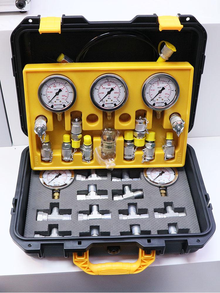 Excavator Hydraulic Pressure Gauge Adapter Set