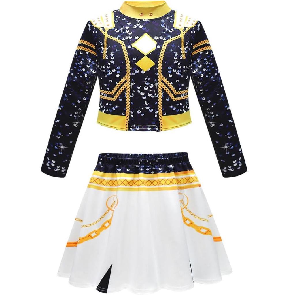 Mädchen Schule Bühnenauftritt Pop-Sänger Karnevalsparty Rollenspielkostüme Kinder Verkleidungsspiel Halloween Cosplay Outfit Anzug Set