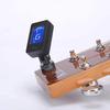 Cyfrowy tuner klipsowy do gitary, chromatyczny tuner obracany o 360° do gitary, basu, ukulele, skrzypiec, dokładne i szybkie wykrywanie stroju