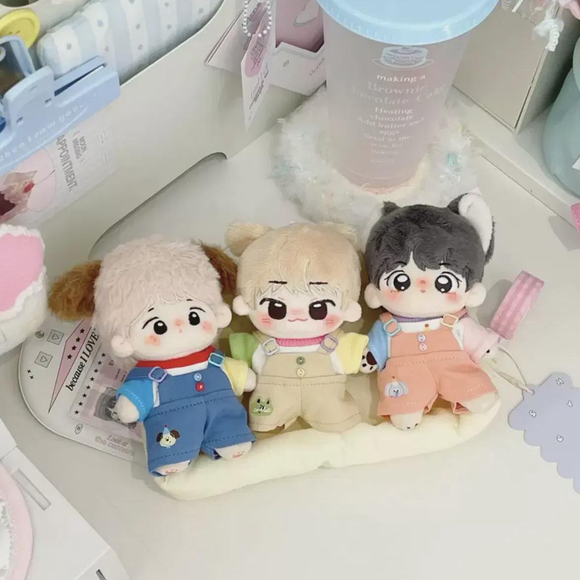 

10cm Doll Clothes Color Suspenders Set