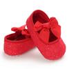 Baby Shoes Spring and Autumn 0-1 Year Old Girl Baby Shoes Princess Series Bowknot Solid Color Toddler Shoes