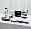 Silver Dessert Display Stand for Corporate Coffee Break and Afternoon Tea