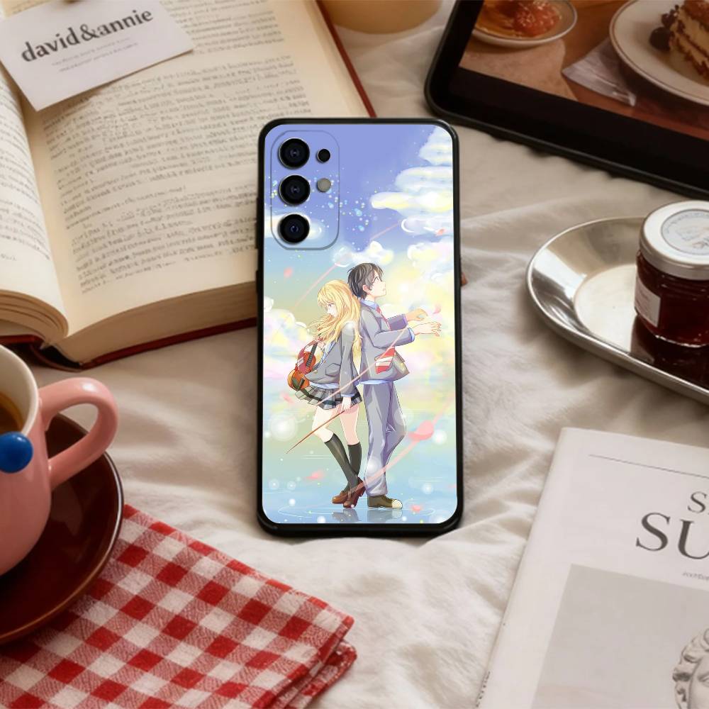 Sad A-Anime Your Lie in April   Phone Case For Samsung S 25,24,23,22,30,21,10,9,Ultra,Plus,Lite,FE,4,5 G Soft Black Case