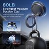 2026 Large bottom suction cup magnetic car phone holder compatible, 360 degree rotating vacuum suction cup car holder dashboard