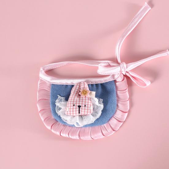 Fantasia de desenho animado para animais de estimação, chapéu, boina para cachorro pequeno com alças ajustáveis, bandana jeans para animais de estimação, acessórios para vestir para cães pequenos e médios e gatos